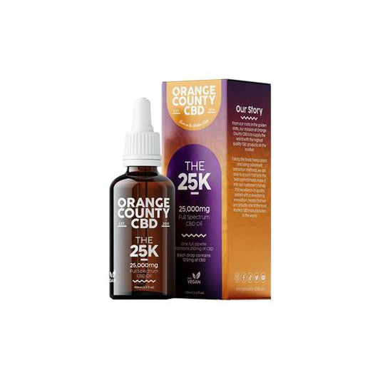 Orange County CBD 25000mg Full Spectrum CBD Oil - 100ml - SilverbackCBD