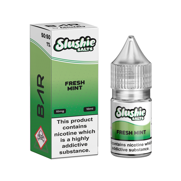 10mg Bar By Slushie 10ml Nic Salts (50VG-50PG) - Flavour: Menthol