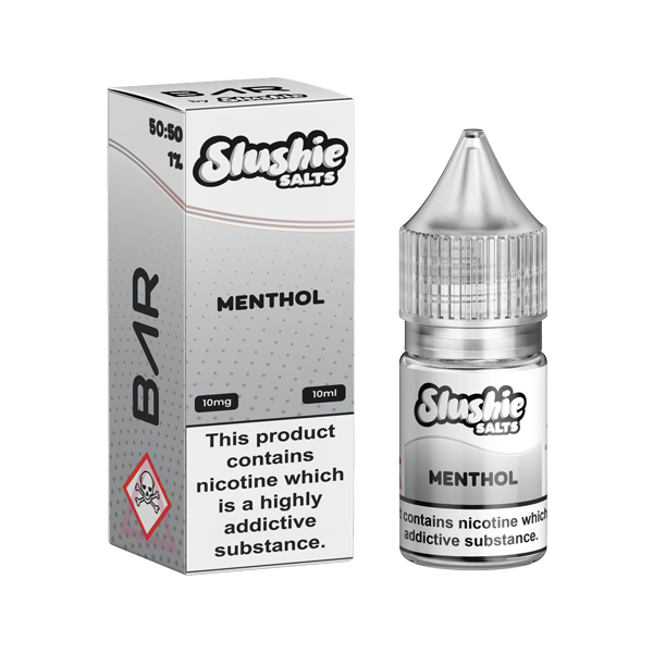 10mg Bar By Slushie 10ml Nic Salts (50VG-50PG) - Flavour: Menthol