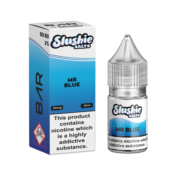 20mg Bar By Slushie 10ml Nic Salts (50VG-50PG) - Flavour: Blueberry Pomegrante