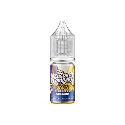10mg The Custard Company Flavoured Nic Salt 10ml (50VG-50PG) - Flavour: Strawberry Custard - SilverbackCBD