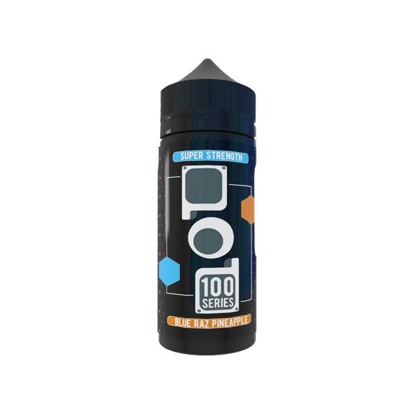 Pod 100 Series 100ml Shortfill 0mg (50VG/50PG) - Flavour: Blue Kiwi Grape