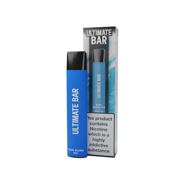 10mg Ultimate Bar Disposable Nic Salt Pod 575 Puffs - Flavour: Blue Slush Ice