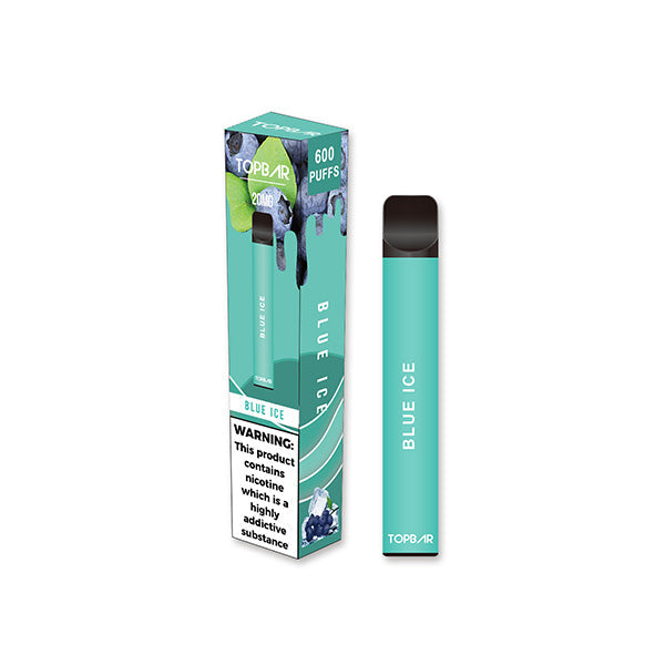 20mg Top Bar EE 600 Disposable Vape Device 600 Puffs - Flavour: Ice Mix Berries