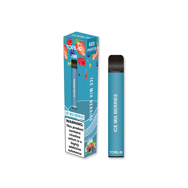 20mg Top Bar EE 600 Disposable Vape Device 600 Puffs - Flavour: Energy Ice