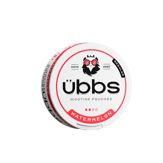 6mg Übbs Regular Strength Nicotine Pouches - 20 Pouches - Flavour: Watermelon
