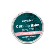 Voyager 50mg CBD Nourish and Protect Lip Balm - 12.5g - Flavour: Strawberry