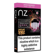 NZO 20mg Zeus Salt Cartridges with Red Liquids Nic Salt (50VG-50PG) - Flavour: Dimpleberry - SilverbackCBD