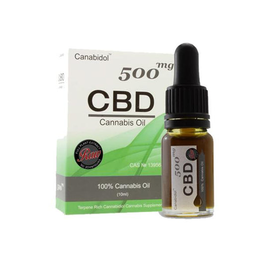 Canabidol 250mg CBD Raw Cannabis Oil Drops 10ml - SilverbackCBD