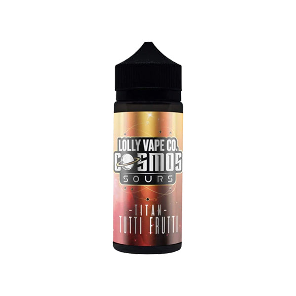 Lolly Vape Co Cosmos Sours 100ml Shortfill 0mg (80VG-20PG) - Flavour: Titan Tutti Fruity