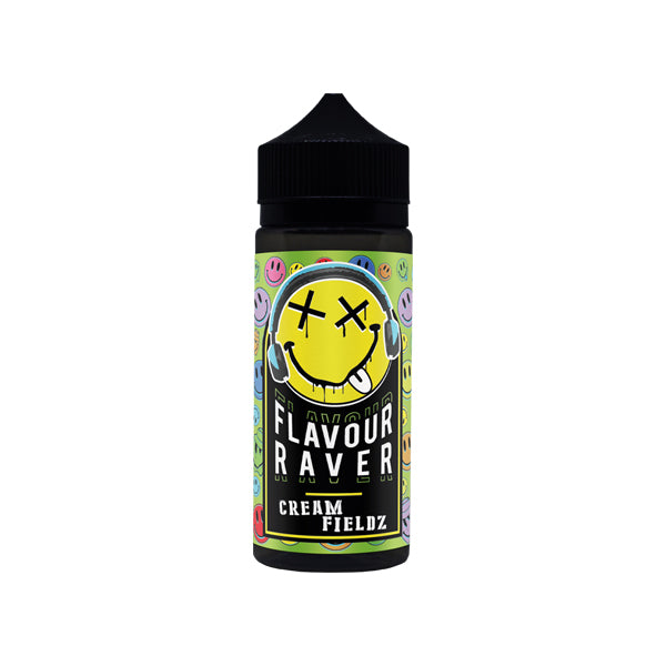 Flavour Raver 100ml Shortfill 0mg (80VG-20PG) - Flavour: Cream Fields