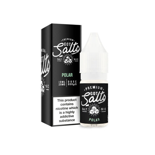 10mg Got Salts 10ml Nic Salts (50VG-50PG) - Flavour: Polar
