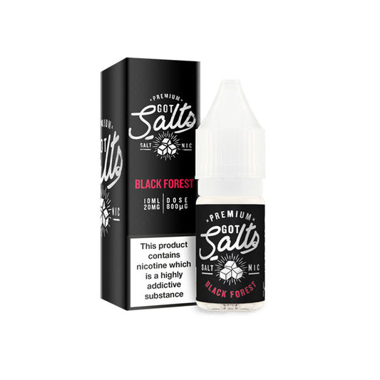 20mg Got Salts 10ml Nic Salts (50VG-50PG) - Flavour: Black & Red