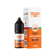 Orange County CBD 300mg Broad Spectrum CBD E-liquid 10ml (50VG/50PG) - Flavour: Rainbow Candy