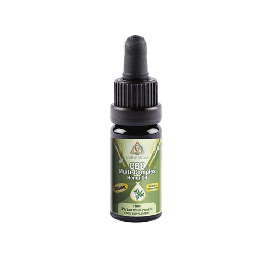 Celtic Wind Crops 300mg CBD Multi-Complex Hemp Oil 10ml (Buy One Get One Free) - SilverbackCBD
