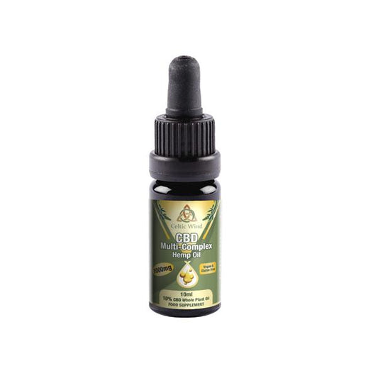 Celtic Wind Crops 1000mg CBD Multi-Complex Hemp Oil 10ml (Buy One Get One Free) - SilverbackCBD