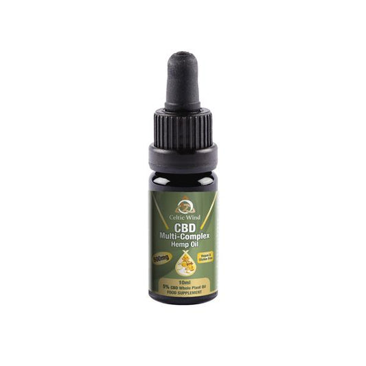 Celtic Wind Crops 500mg CBD Multi-Complex Hemp Oil 10ml (Buy One Get One Free) - SilverbackCBD