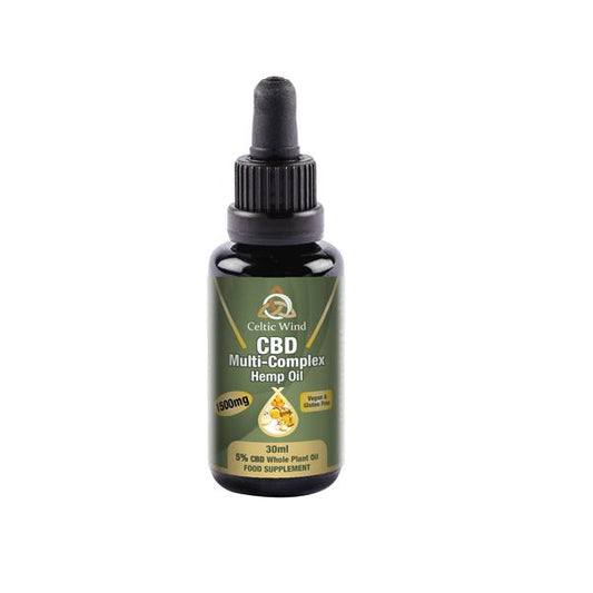 Celtic Wind Crops 1500mg CBD Multi-Complex Hemp Oil 30ml (Buy One Get One Free) - SilverbackCBD