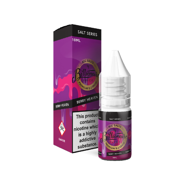10mg Billionaire Juice Salt Series 10ml Nic Salts (50VG/50PG) - Flavour: Blue Slush