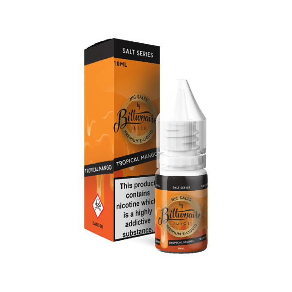 10mg Billionaire Juice Salt Series 10ml Nic Salts (50VG/50PG) - Flavour: Blue Slush