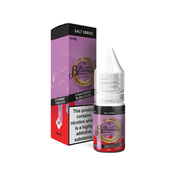 20mg Billionaire Juice Salt Series 10ml Nic Salts (50VG/50PG) - Flavour: Watermelon Ice