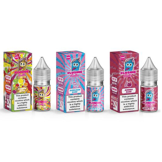 10mg Slushie by Liqua Vape 10ml Flavoured Nic Salts - Flavour: Rainbow Slush - SilverbackCBD