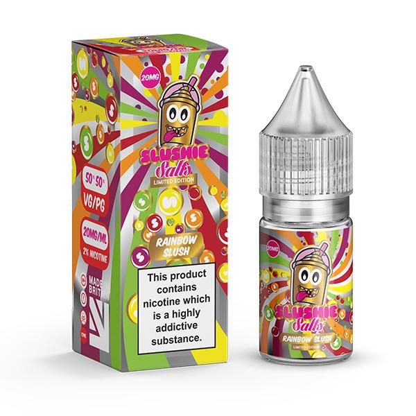 20mg Slushie by Liqua Vape 10ml Flavoured Nic Salts - Size: Rainbow Slush - SilverbackCBD