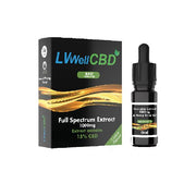 LVWell CBD 1000mg 10ml Raw Cannabis Oil - SilverbackCBD