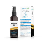 LVWell CBD 300mg 100ml Massage Oil - SilverbackCBD