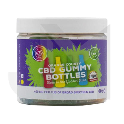 Orange County CBD 400mg Gummies - Small Pack - Variety: Gummy Cubes - SilverbackCBD