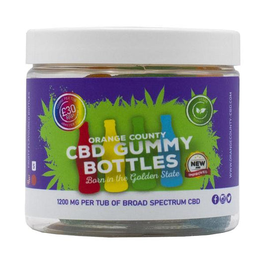 Orange County CBD 1200mg Gummies - Small Pack - Variety: Gummy Cubes - SilverbackCBD