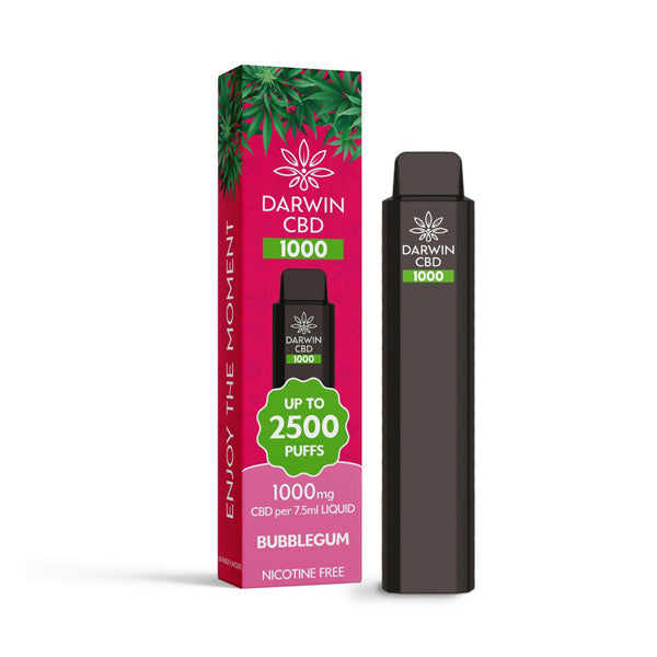 Darwin CBD 1000 Disposable Vape Device 2500 Puffs - Flavour: Cherry Cranberry Menthol
