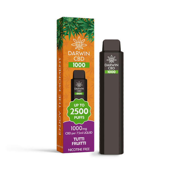 Darwin CBD 1000 Disposable Vape Device 2500 Puffs - Flavour: Cherry Cranberry Menthol