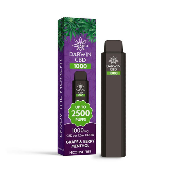 Darwin CBD 1000 Disposable Vape Device 2500 Puffs - Flavour: Cola
