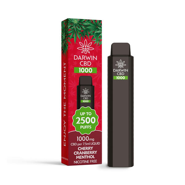 Darwin CBD 1000 Disposable Vape Device 2500 Puffs - Flavour: Cola