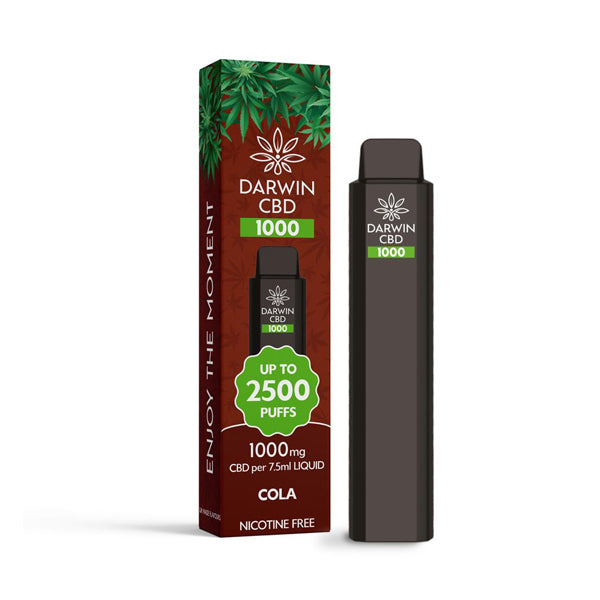 Darwin CBD 1000 Disposable Vape Device 2500 Puffs - Flavour: Cherry Cranberry Menthol