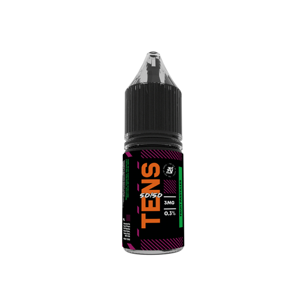 3mg Tens 50/50 10ml (50VG/50PG) - Pack Of 10 - Flavour: Vinto