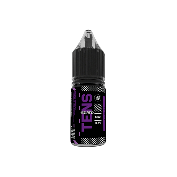 6mg Tens 50/50 10ml (50VG/50PG) - Pack Of 10 - Flavour: Strawberry