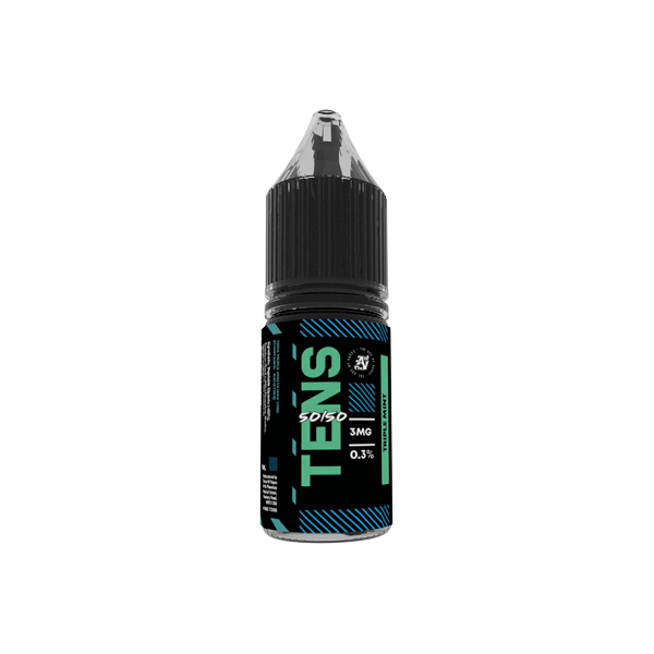 6mg Tens 50/50 10ml (50VG/50PG) - Pack Of 10 - Flavour: Polo Mint