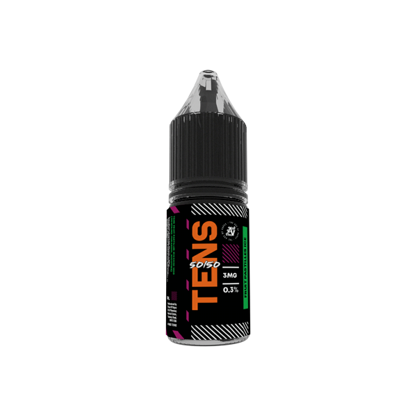 6mg Tens 50/50 10ml (50VG/50PG) - Pack Of 10 - Flavour: Polo Mint