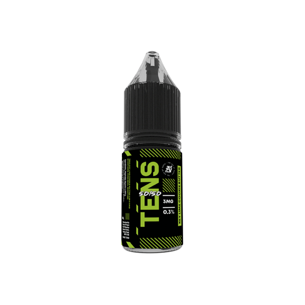 6mg Tens 50/50 10ml (50VG/50PG) - Pack Of 10 - Flavour: Polo Mint
