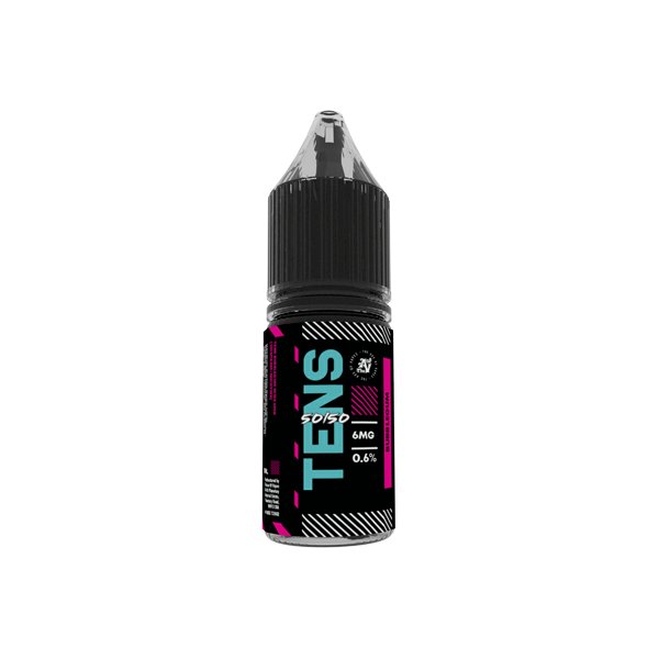 6mg Tens 50/50 10ml (50VG/50PG) - Pack Of 10 - Flavour: Polo Mint