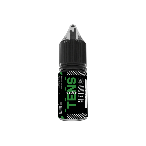 6mg Tens 50/50 10ml (50VG/50PG) - Pack Of 10 - Flavour: Mental Menthol