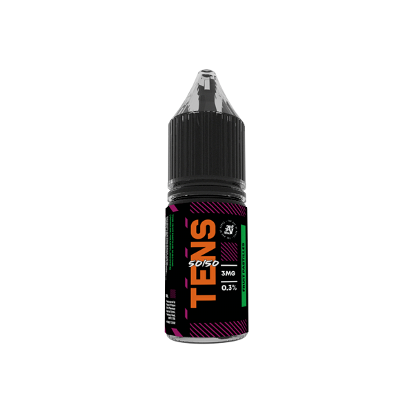 6mg Tens 50/50 10ml (50VG/50PG) - Pack Of 10 - Flavour: Polo Mint