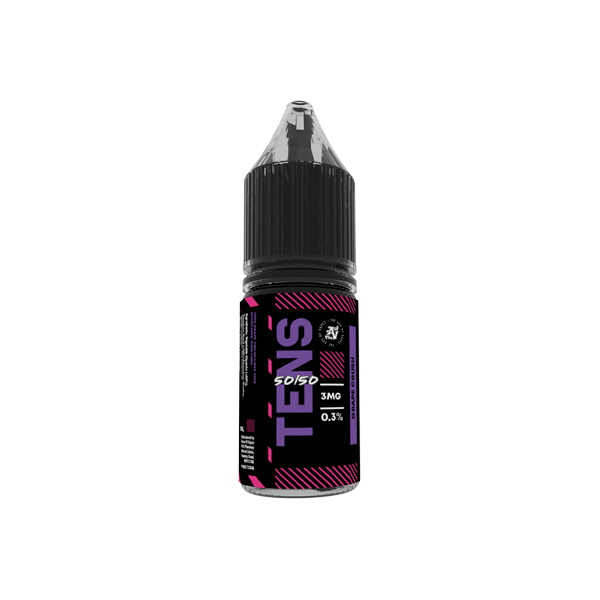 6mg Tens 50/50 10ml (50VG/50PG) - Pack Of 10 - Flavour: Grape Crush