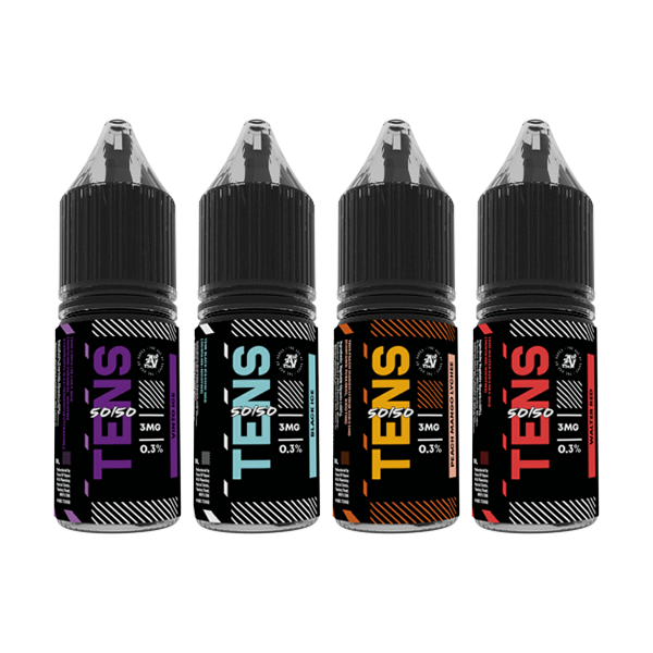 6mg Tens 50/50 10ml (50VG/50PG) - Pack Of 10 - Flavour: Apple & Watermelon