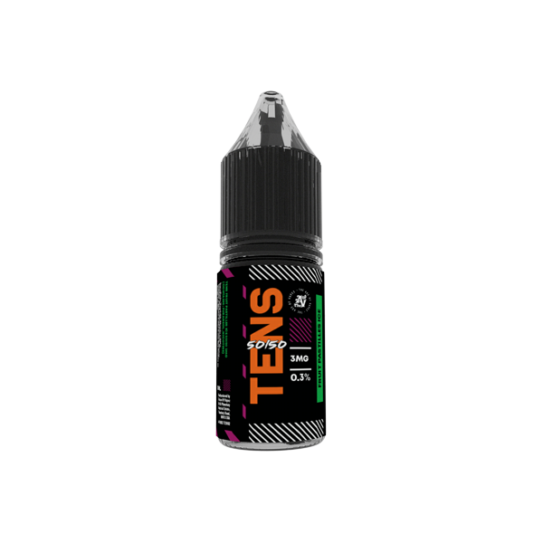 6mg Tens 50/50 10ml (50VG/50PG) - Pack Of 10 - Flavour: Walter Red