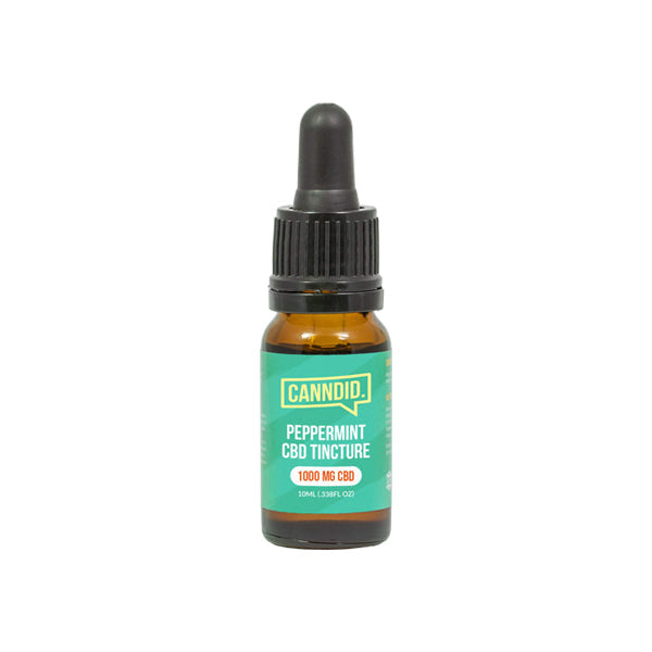 Canndid 1000mg CBD Tincture Oil 10ml - Peppermint (Plus Free Pack Of 500mg Canndid Gummies)
