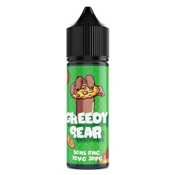 Greedy Bear 50ml Shortfill 0mg (70VG-30PG) - Flavour: Bloated Blueberry - SilverbackCBD
