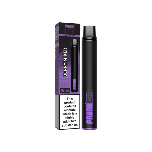 20mg Frunk Bar Mesh Disposable Vape Device 600 Puffs - Flavour: Strawberry Nana